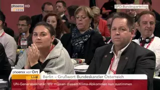 SPD-Parteitag in Berlin: Rede von Werner Faymann am 12.12.2015