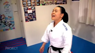 Mr Average - Regular guy tries karate against Olympic Karateka Andrea Anacan.