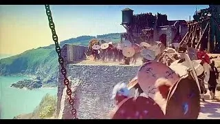 The Vikings (1958) - Attacking The English Castle | Battle Scene (Part 2 Of 2) - Kirk Douglas