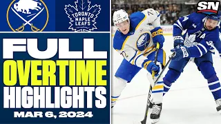 Buffalo Sabres at Toronto Maple Leafs | FULL Overtime Highlights - March 6, 2024