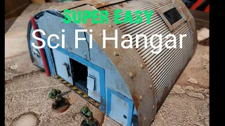 How To Make a Cheap and Easy Sci Fi Hangar for Wargames // Warhammer 40K, Kill Team...