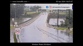 Hawkesbury River flooding time lapse – April 2024