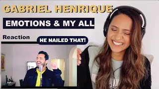 GABRIEL HENRIQUE - Emotions + My All (Mariah Cover) | REACTION!!