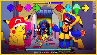 🎤 Pikachu Vs Pikachu Huggy Wuggy (FNF Mod New Characters) | FNF New Mod x Poppy Playtime