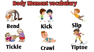 Body Movements Vocabulary | Vocabulary of body Movements | Vocabulary for Beginners. Easy English