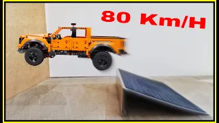 Ford Raptor VS Ramp 🚨 80 Km/H 🚨 Lego Technic CRASH Test