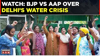 BJP's Mega Stir Over Delhi's Water Crisis | AAP Vs BJP | What Atishi Marlena Says? Top News