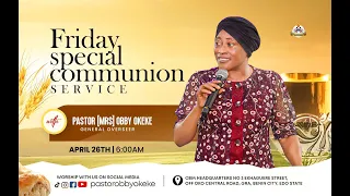 FRIDAY SERVICE 26TH OF APRIL, 2024