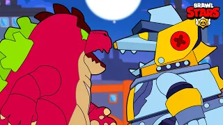 GODZILLA BUZZ & MECHA GODZILLA NITA - Brawl Stars Animation Compilation