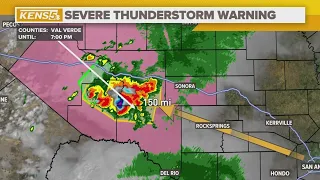 Thunderstorms begin to erupt in west Texas