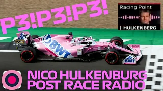 Nico Hulkenburg - Qualifying Radio Message - 70th Anniversary GP