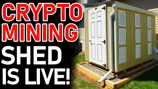 My CRYPTO MINING SHED is LIVE! | Building a Shed for CRYPTO MINING