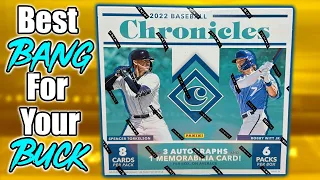 BEST BANG FOR YOUR BUCK! | 2022 Panini Chronicles Baseball Hobby Box Review