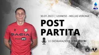 UDINESE - VERONA 1-1 I intervista SILVESTRI post partita I 30 GENNAIO 2023