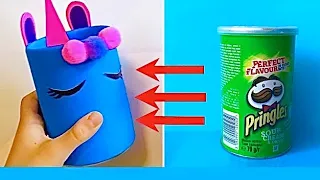 2 Awesome Ideas with Pringles I 2 ИДЕИ из Банок от чипсов | Лайфхаки для дома