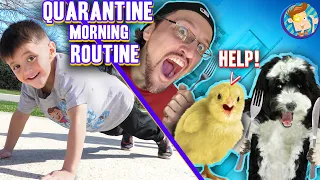 MORNING ROUTINE during CORONA VIRUS Quarantine! (FV Family Fitness, Food & School Vlog)