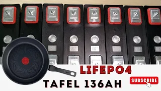 Tafel 136Ah Lifepo4 (LFP) testing