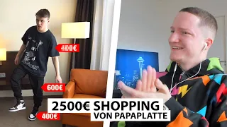 Justin reagiert auf Papaplattes 2500€ Designer-Shopping.. | Reaktion