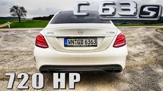 720 HP Mercedes C63 S AMG GAD Motors LOUD! Exhaust Sound