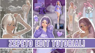 How to make Aesthetic ZEPETO Edits✨| Tutorial | EASY / SIMPLE 🩷😉