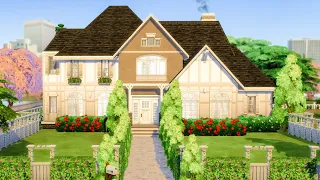 LARGE SUBURBAN FAMILY HOME|| NO CC|| Sims 4|| Speed Build
