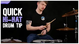 How to play 16th notes on hi hat with one hand drum technique lesson