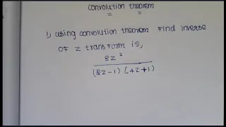 Convolution theorem based problem in TPDE/M3 in Tamil/mathematics3 problem/tpde problems in Tamil