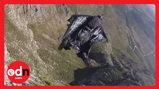 New footage: Jeb Corliss crashes into Table Mountain