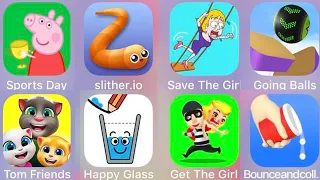 Bounce And Collect,Going Balls,Save The Girl,Get The Girl,Happy Glass,Tom Friends,Slither.,Peppa Pig