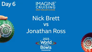 World Indoor Bowls Championship 2023 - Nick Brett vs Jonathan Ross - Day 6 Match 3