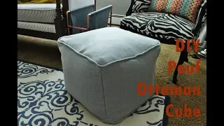 DIY Pouf Ottoman Cube