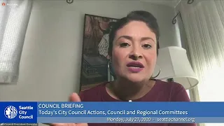 Seattle City Council Briefing 7/27/2020