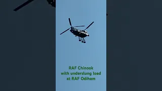 RAF CH-47 Chinook with Underslung Load at RAF Odiham