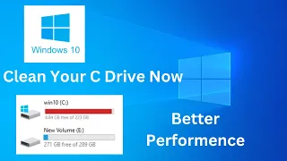 How To Clean C Drive (Make Your PC / Laptop Faster) | Windows 10 | Urdu & Hindi