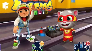 Subway Surfers vs Talking Tom Hero Dash - Gameplay Walkthrough - Talking Tom Hero vs Funny Jake