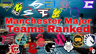 R6 Manchester Major Teams Tier List