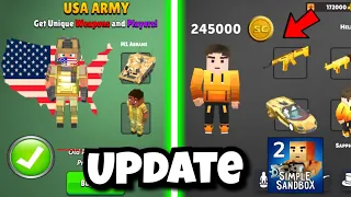 Simple Sandbox 2 Update 1.7.4 NEW Gold Pack Army
