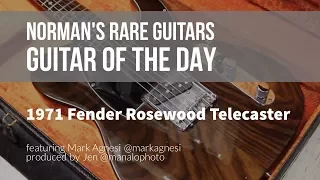 Norman's Rare Guitars - Guitar of the Day: 1971 Fender Rosewood Telecaster