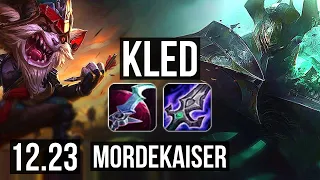 KLED vs MORDEKAISER (TOP) | 4.6M mastery, 2900+ games, Dominating | EUW Diamond | 12.23