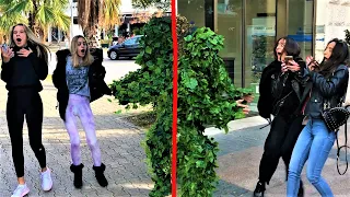 INSANE SCREAMS!!😱AWESOME Reactions! Bushman Prank