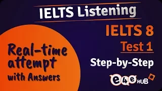 Answering Cambridge IELTS 8 Listening Test 1 | Real Time Screencast | IELTS Listening Practice Test