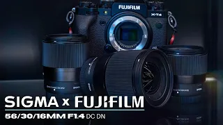 A Good First Try: Sigma/ Fujifilm Lens Review: 56mm 30mm 16mm f1.4 DC DN