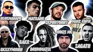 Реакция на Скриптонит , Ulukmanapo , Matrang , Bakr , Oxxxymiron , Макс Корж , Noize MC , Drummatix