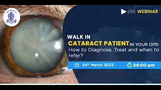 WALK-IN CATARACT PATIENT  in your OPD