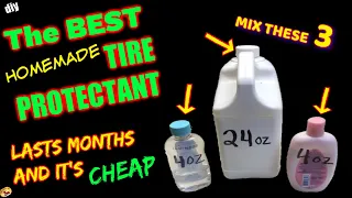 How To Make Spray TIRE PROTECTANT! Works Better & Lasts 10 times Longer! Rubber, Plastic, Vinyl.