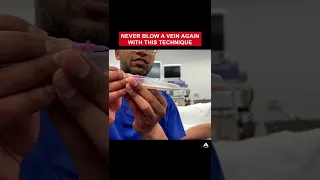 Never Blow a Vein Again With This Technique | #shorts #ivcannulation #anesthesiology #nurse