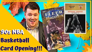 90s NBA Card Pack Opening & RARE Jordan Cards!!! | 1998-99 Fleer Tradition | [S2 E36]