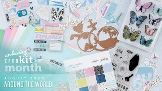 Unboxing - Spellbinders August 2020 Card Kit of the Month - Around the World