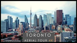 Downtown Toronto -  4K AERIAL DRONE SKYLINE TOUR