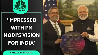 PM Modi Meets Sanjay Mehrotra, President Of Micron Technologies | Digital | CNBC TV18